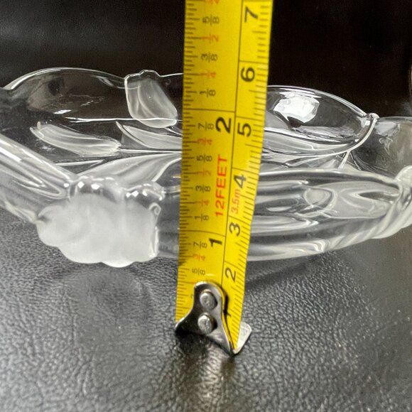 NWT Mikasa Walther Glass 7” Frosted Tulips Etched Glass Bowl-Germany - Picture 7 of 7